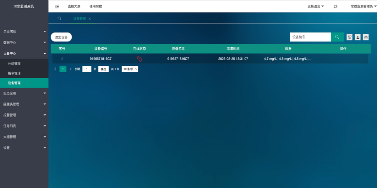 智慧污水監測系統
